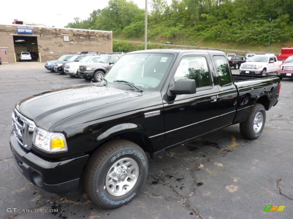 2011 Ranger XLT SuperCab 4x4 - Black / Medium Dark Flint photo #5