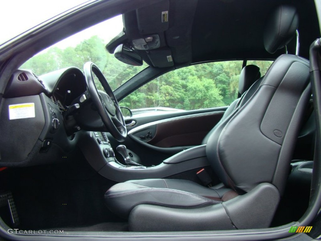 AMG Charcoal/Merlot Red Interior 2006 Mercedes-Benz CLK 55 AMG Cabriolet Photo #51897410