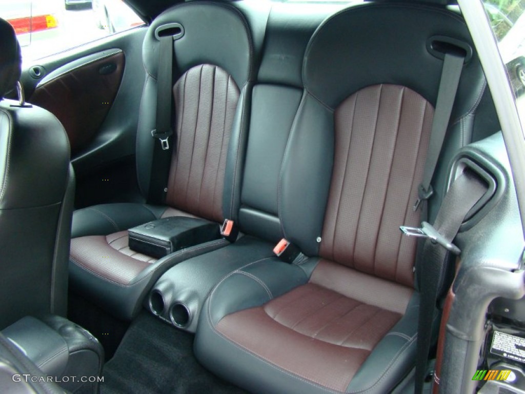 AMG Charcoal/Merlot Red Interior 2006 Mercedes-Benz CLK 55 AMG Cabriolet Photo #51897488