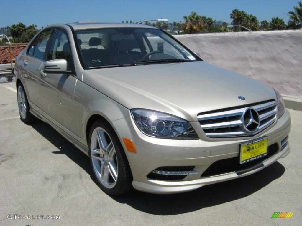 2011 C 300 Sport - Pearl Beige Metallic / Almond/Mocha photo #1