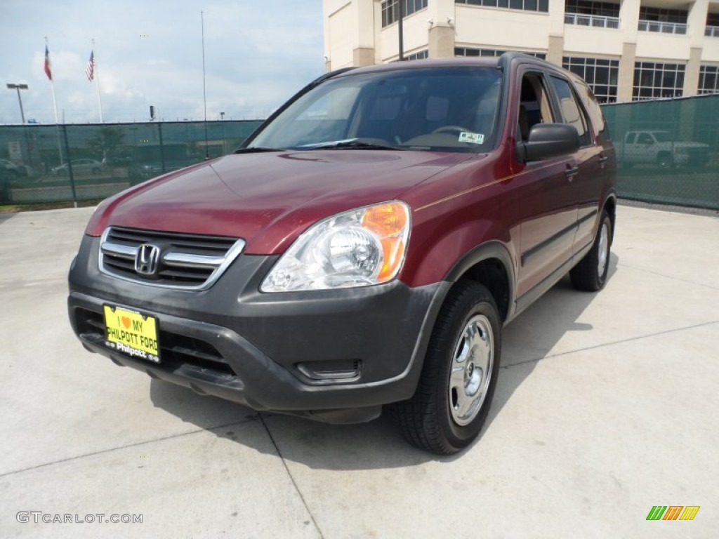 2003 CR-V LX - Chianti Red Pearl / Saddle photo #7