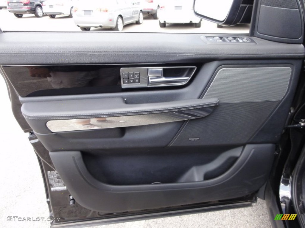 2010 Land Rover Range Rover Sport HSE Ebony/Lunar Stitching Door Panel Photo #51903230