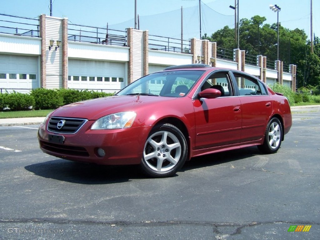 2003 Altima 3.5 SE - Sonoma Sunset Red / Charcoal photo #1