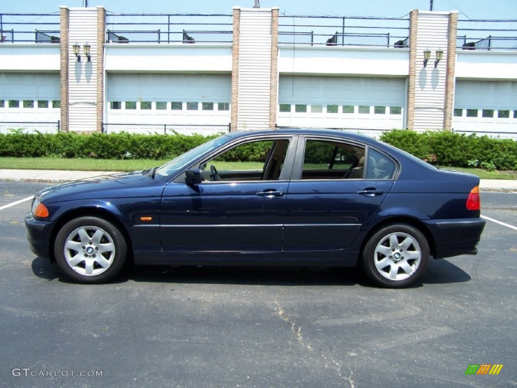 2001 3 Series 325xi Sedan - Orient Blue Metallic / Sand photo #3