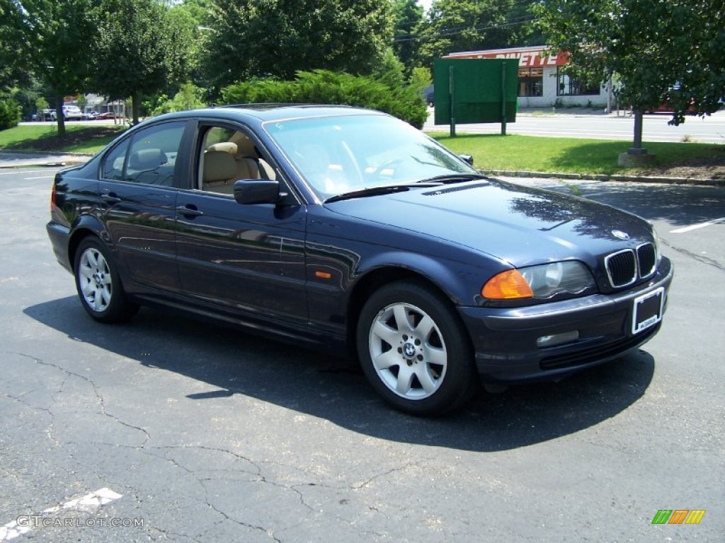 2001 3 Series 325xi Sedan - Orient Blue Metallic / Sand photo #7