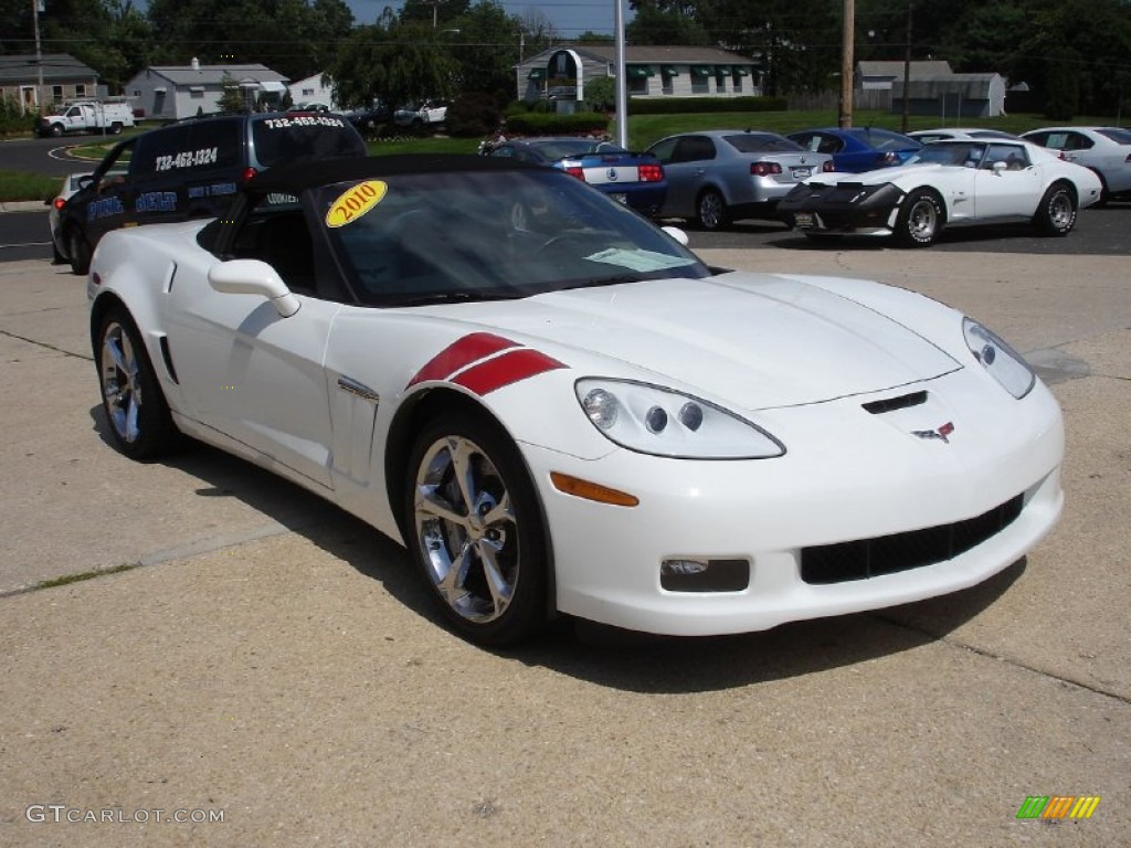 Arctic White 2010 Chevrolet Corvette Grand Sport Convertible Exterior Photo #51905294
