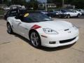 Arctic White 2010 Chevrolet Corvette Grand Sport Convertible Exterior