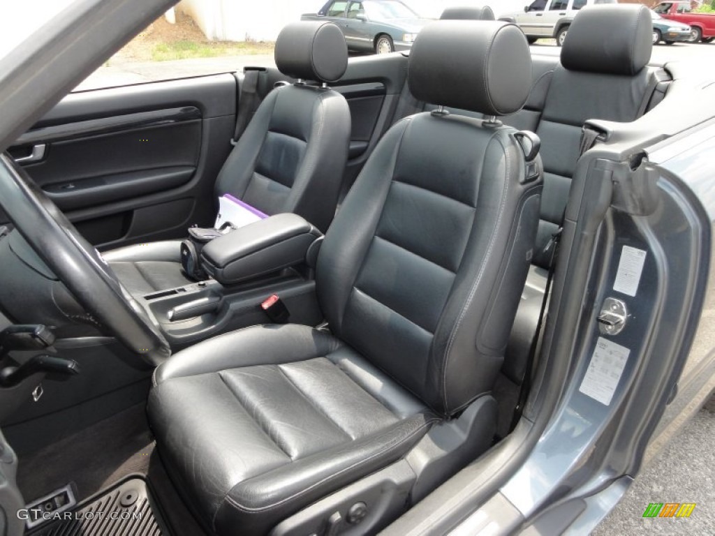 Ebony Interior 2003 Audi A4 1.8T Cabriolet Photo #51905561