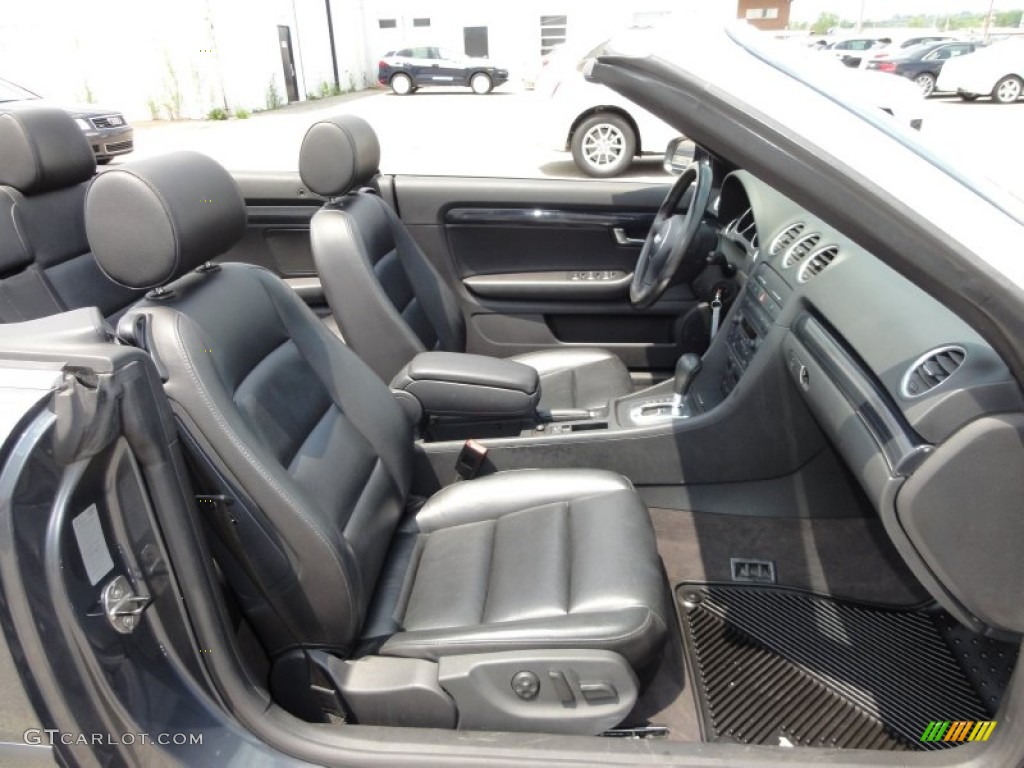 Ebony Interior 2003 Audi A4 1.8T Cabriolet Photo #51905606