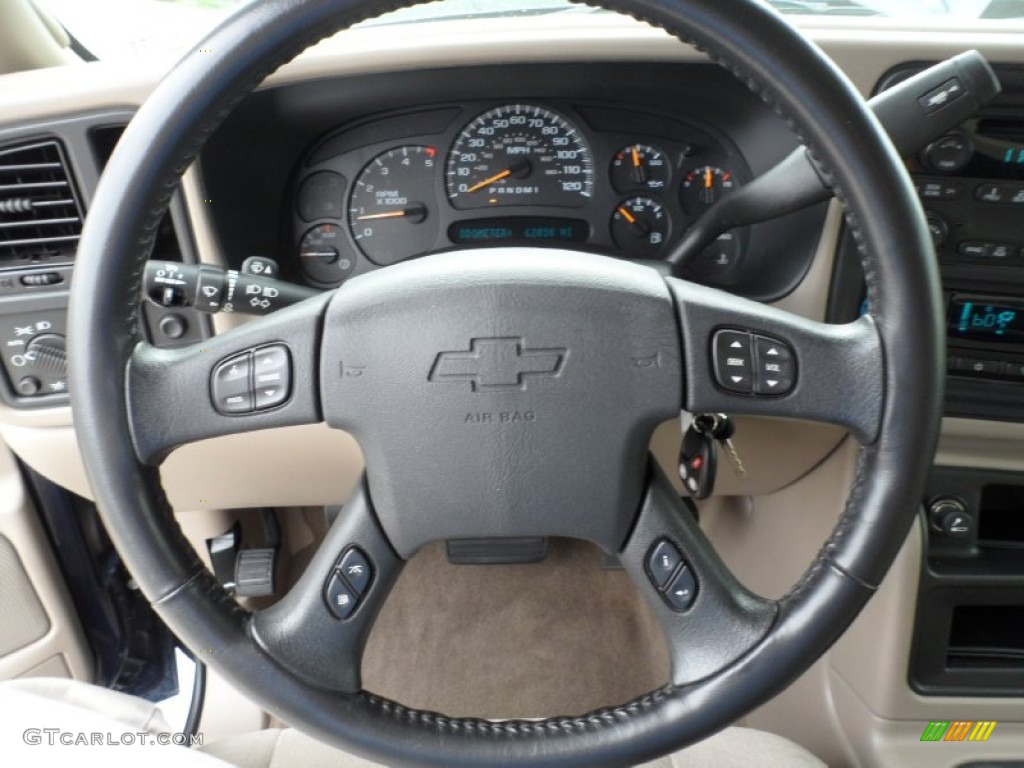 2007 Chevrolet Silverado 2500HD Classic LT Crew Cab Tan Steering Wheel Photo #51905642