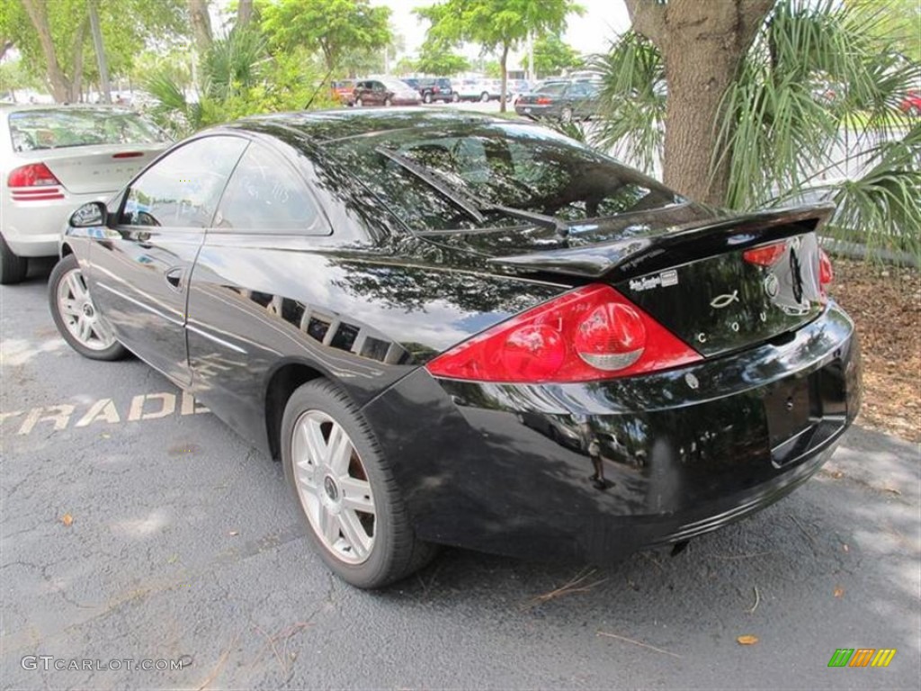 2002 Cougar V6 Coupe - Black / Dark Graphite photo #3