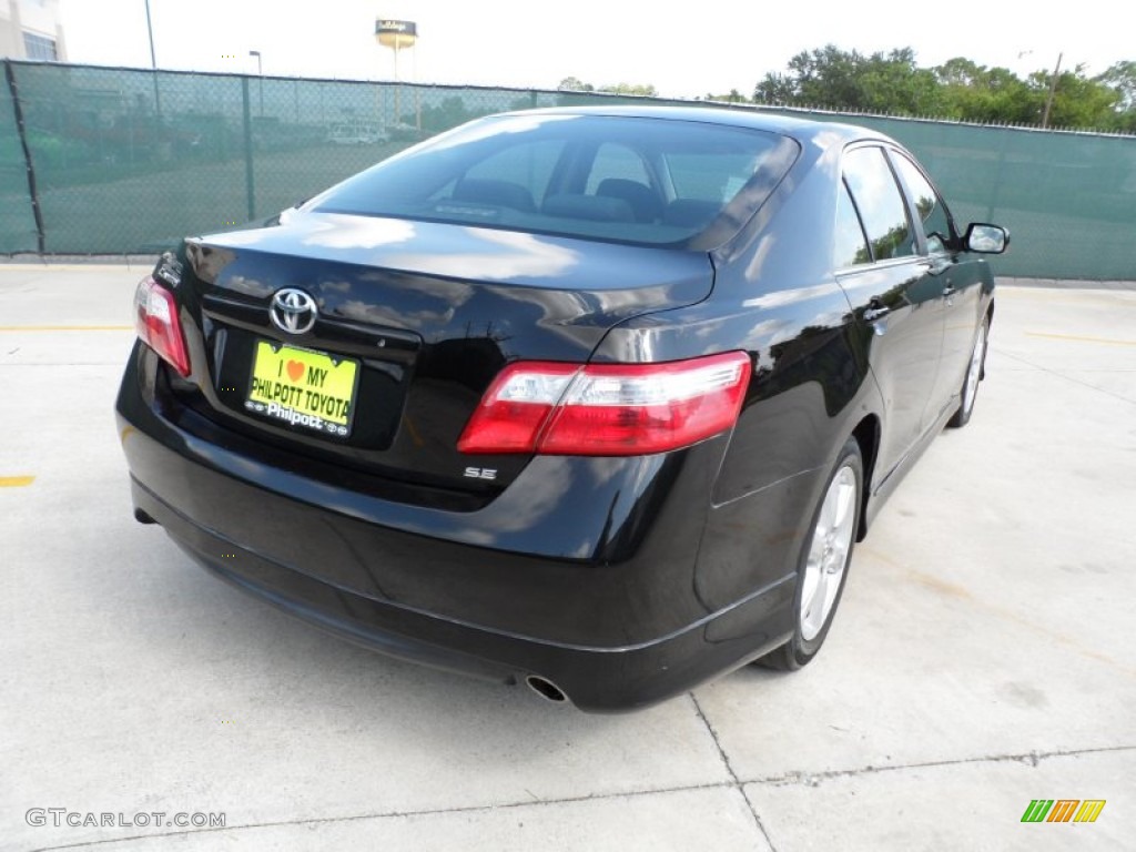 2007 Camry SE V6 - Black / Dark Charcoal photo #3