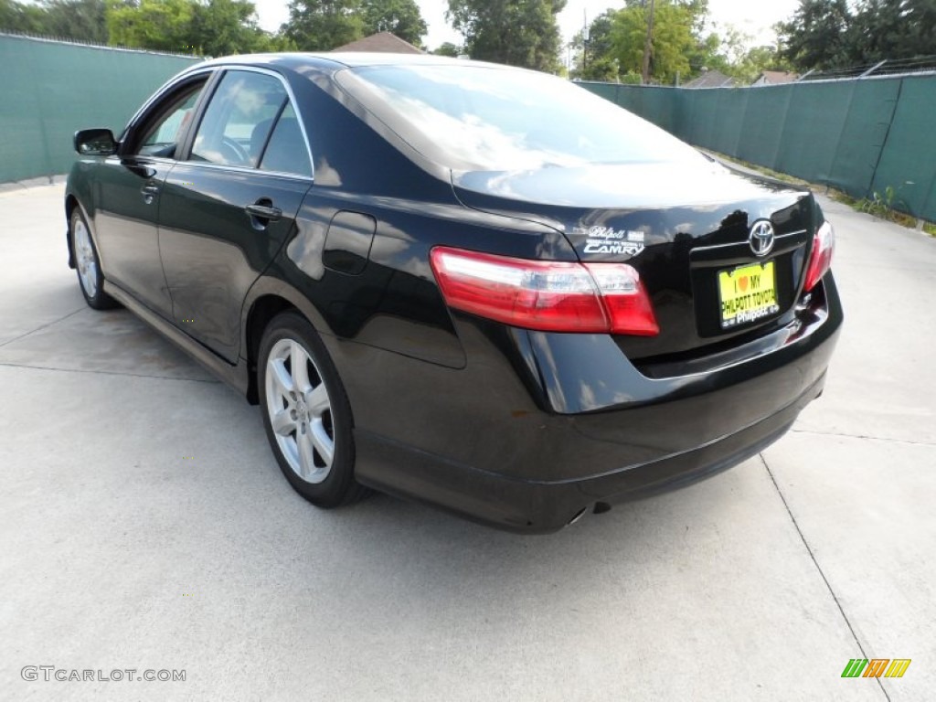 2007 Camry SE V6 - Black / Dark Charcoal photo #5