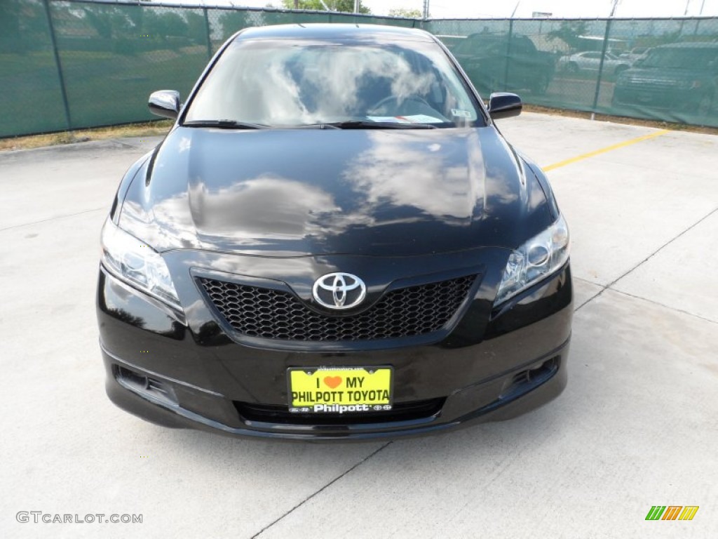 2007 Camry SE V6 - Black / Dark Charcoal photo #8