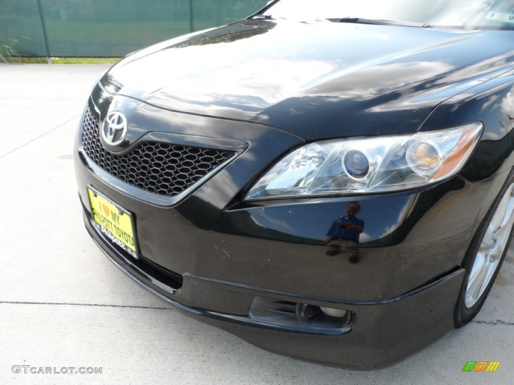 2007 Camry SE V6 - Black / Dark Charcoal photo #11