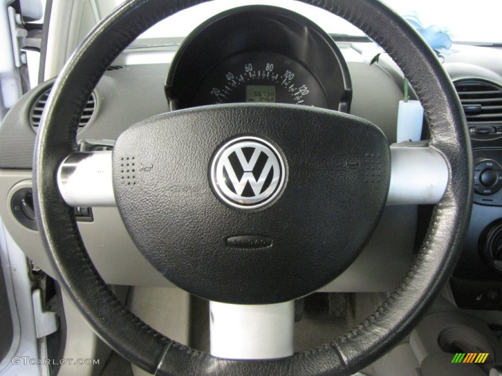 2000 Volkswagen New Beetle GLS Coupe Grey Steering Wheel Photo #51907862