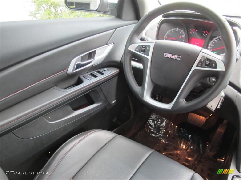 2011 GMC Terrain SLT Jet Black Steering Wheel Photo #51908210