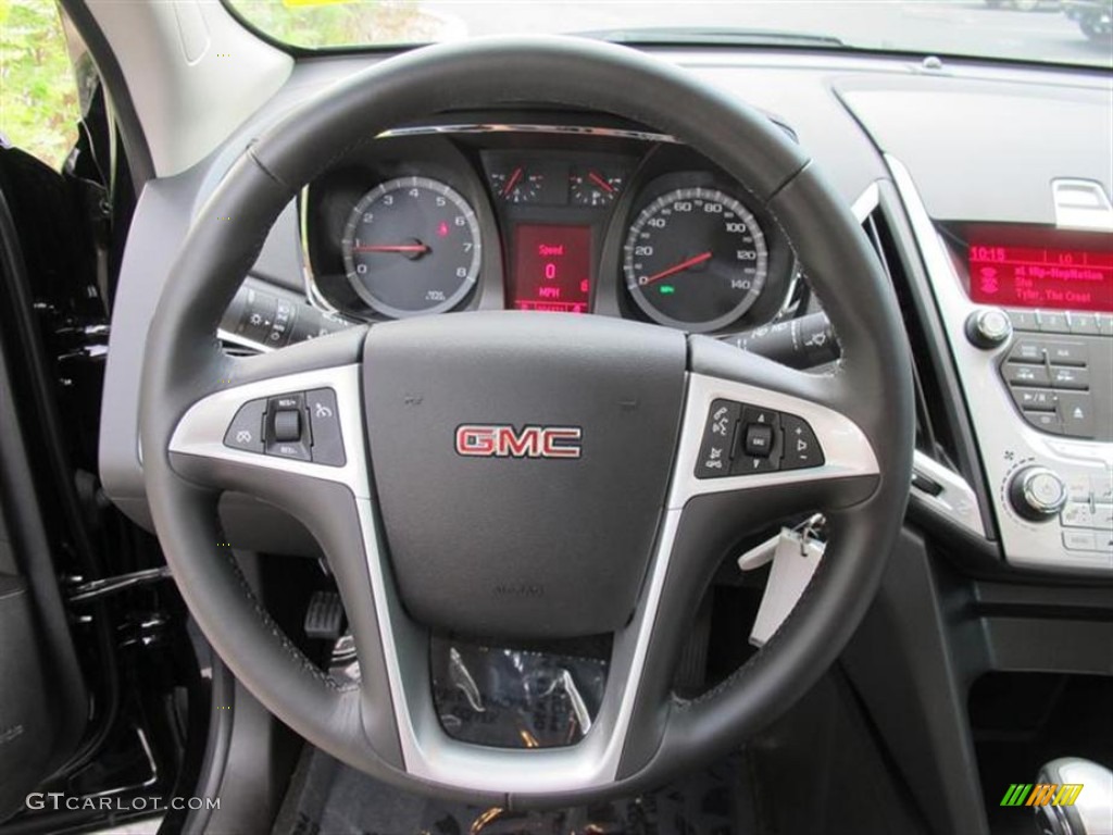 2011 GMC Terrain SLT Jet Black Steering Wheel Photo #51908267