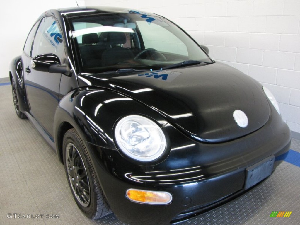 2004 New Beetle GL Coupe - Black / Black/Grey photo #1