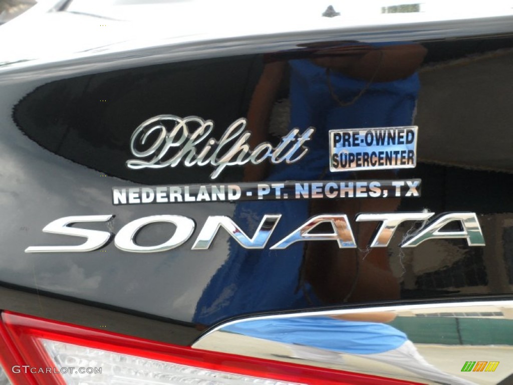 2011 Sonata SE - Midnight Black / Black photo #21