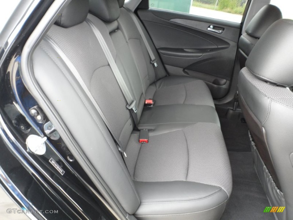 2011 Sonata SE - Midnight Black / Black photo #28