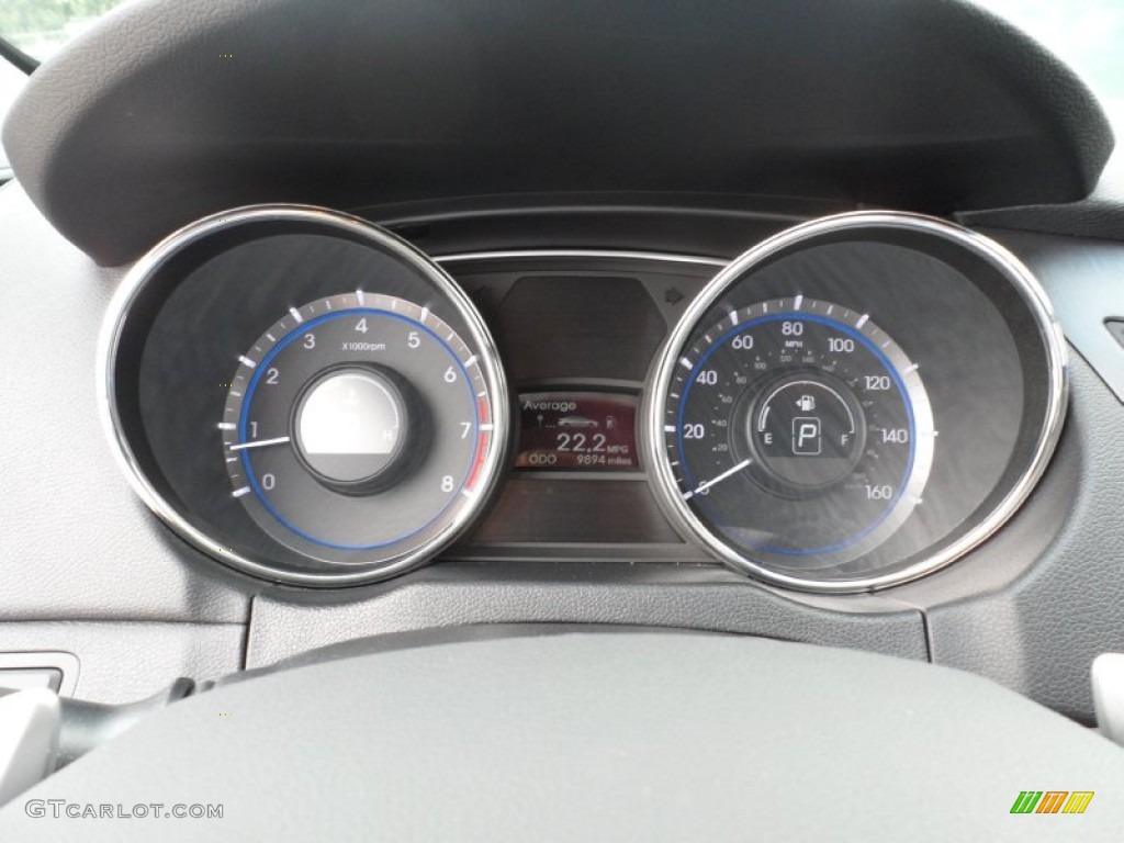 2011 Sonata SE - Midnight Black / Black photo #45