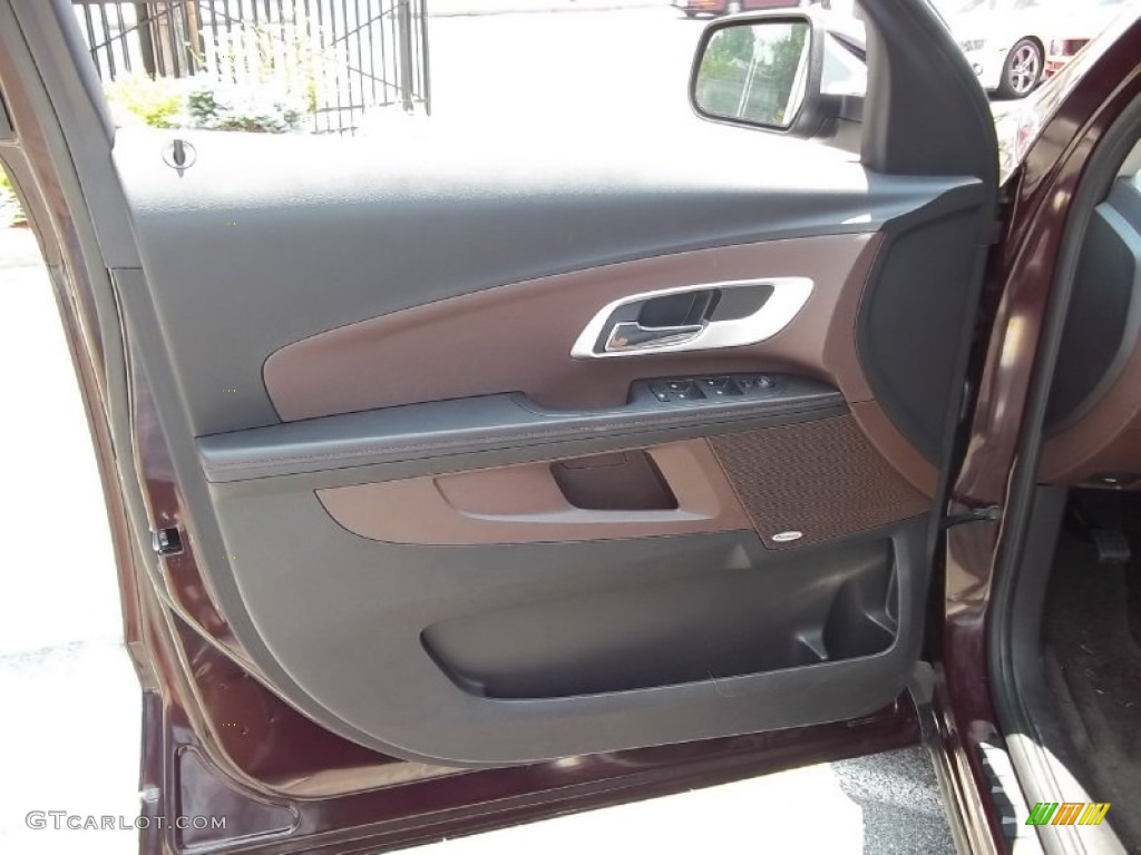 2011 Chevrolet Equinox LTZ Brownstone/Jet Black Door Panel Photo #51911750