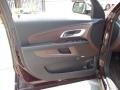 Brownstone/Jet Black 2011 Chevrolet Equinox LTZ Door Panel