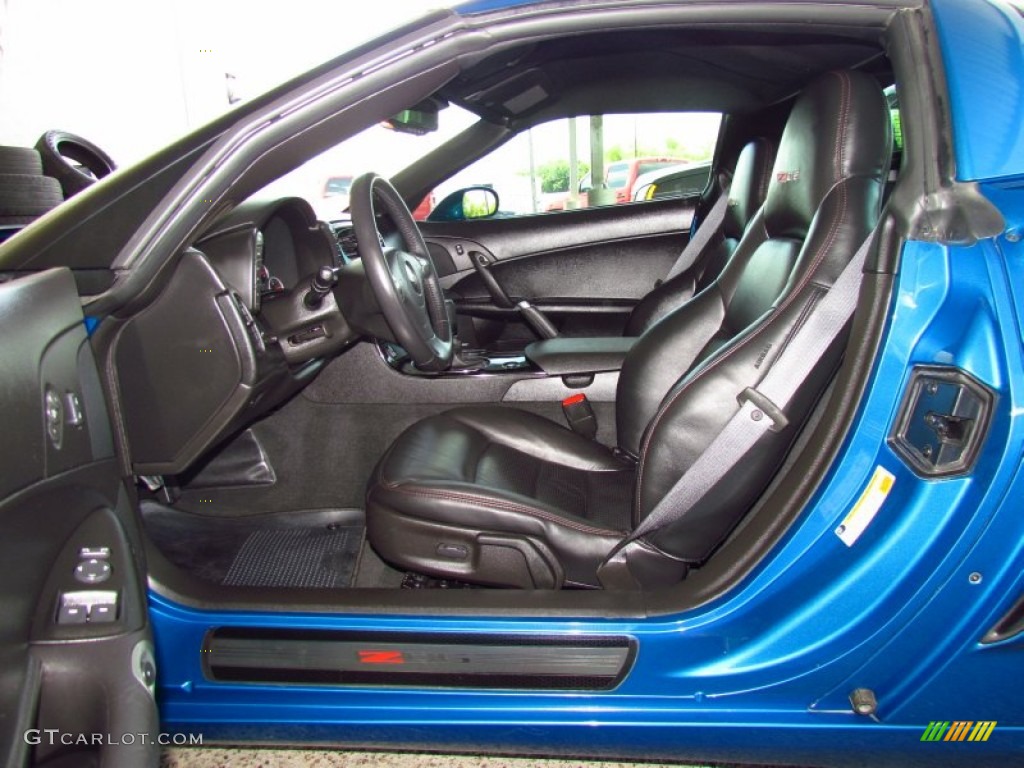Ebony Interior 2009 Chevrolet Corvette Z06 Photo #51912767