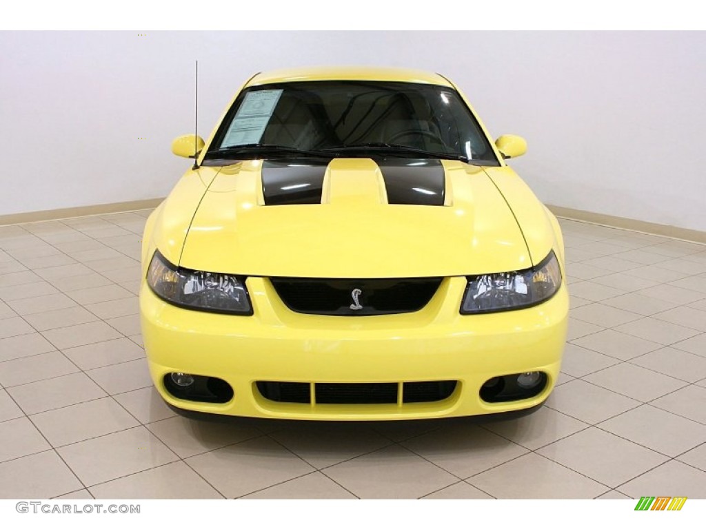 2003 Mustang Cobra Coupe - Zinc Yellow / Dark Charcoal/Medium Graphite photo #2
