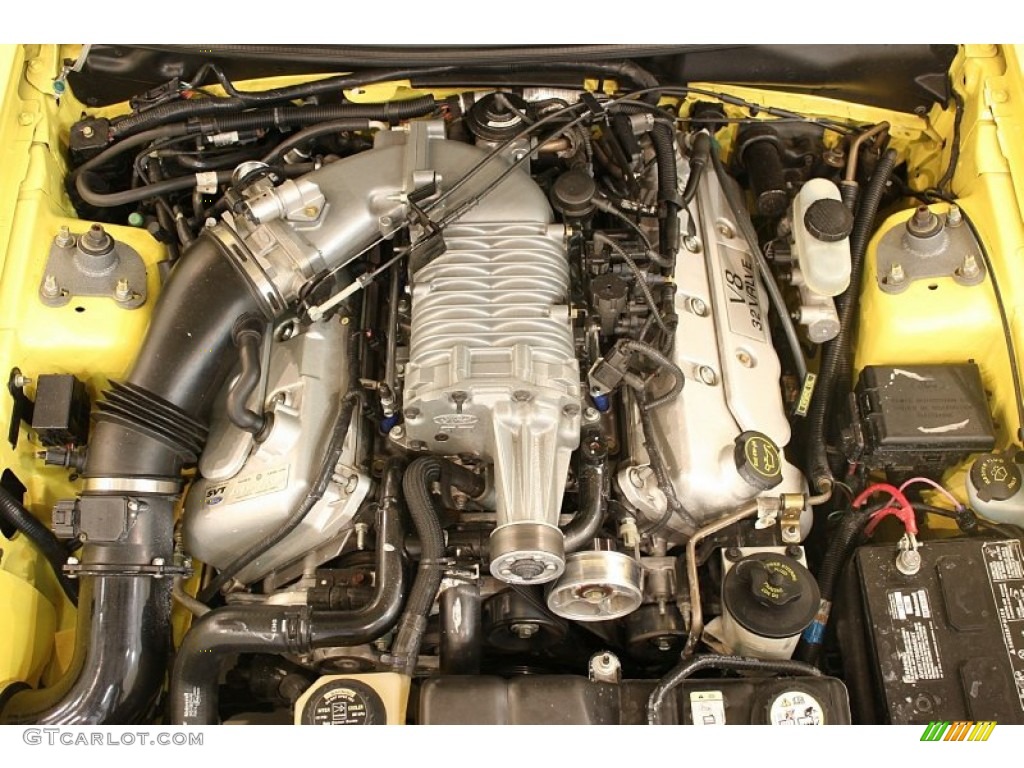 2003 Ford Mustang Cobra Coupe 4.6 Liter SVT Supercharged DOHC 32-Valve V8 Engine Photo #51913574