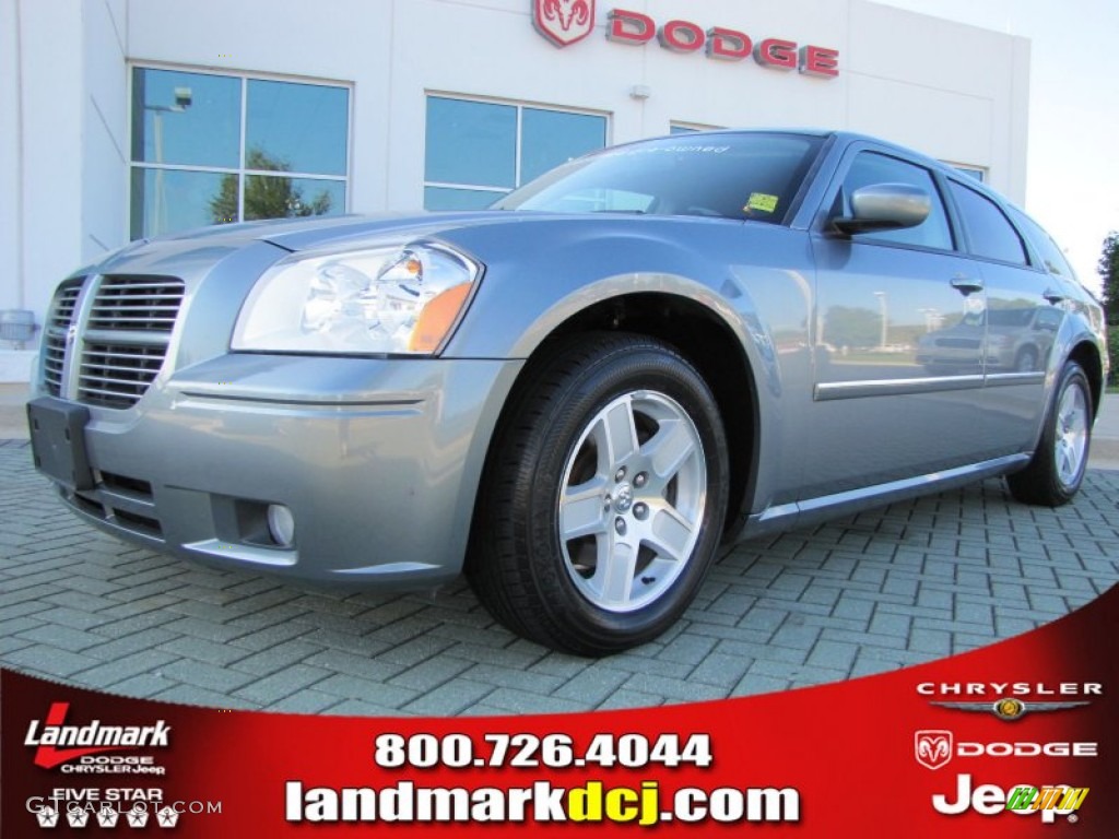 Silver Steel Metallic Dodge Magnum