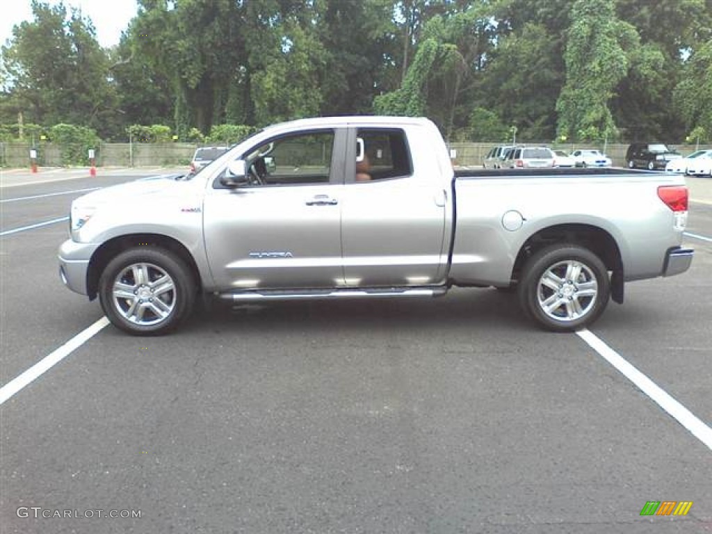2010 Tundra Limited Double Cab - Silver Sky Metallic / Red Rock photo #18