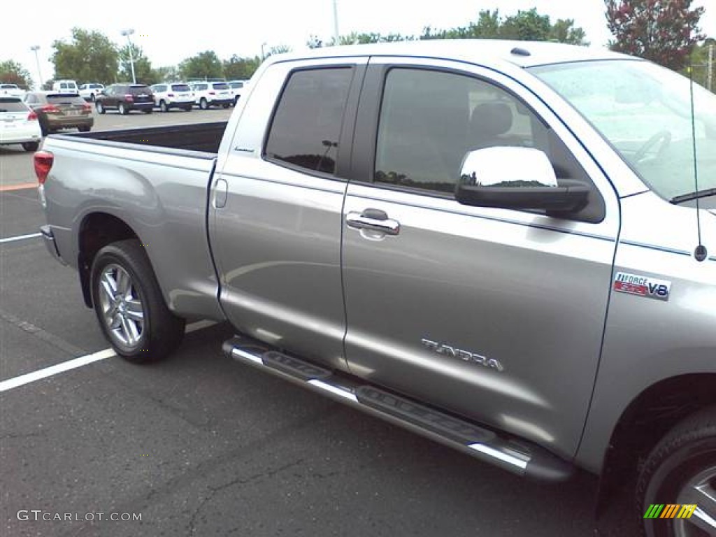 2010 Tundra Limited Double Cab - Silver Sky Metallic / Red Rock photo #21