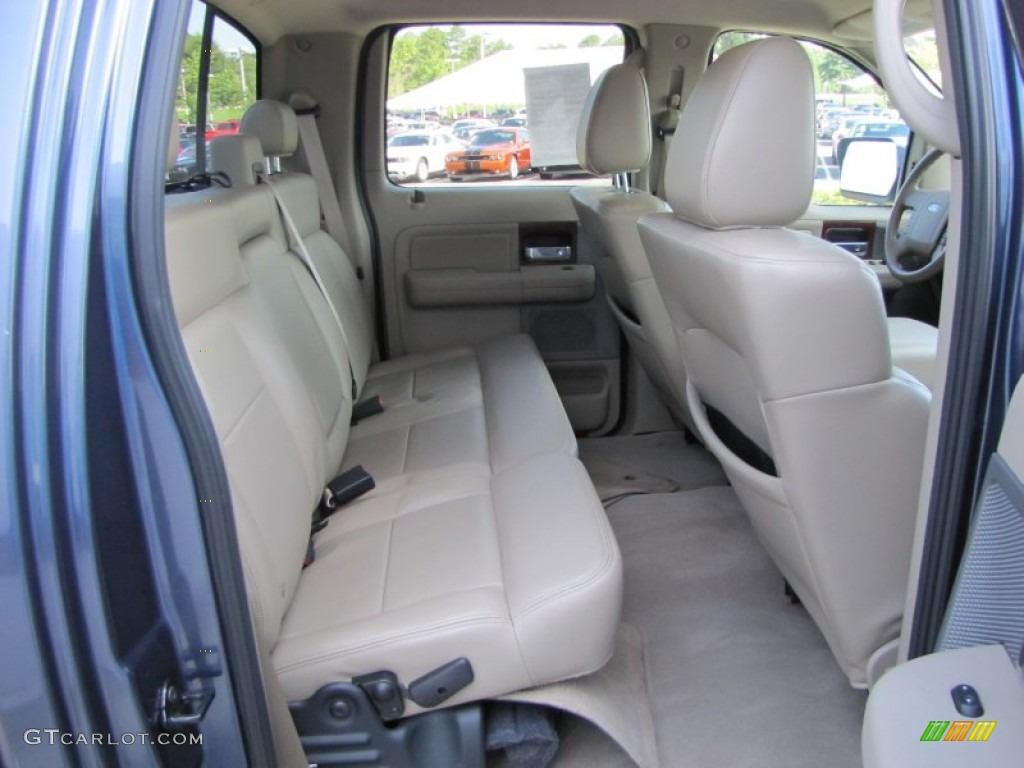 2006 F150 Lariat SuperCrew - Medium Wedgewood Blue Metallic / Tan photo #18