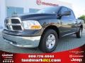 2011 Brilliant Black Crystal Pearl Dodge Ram 1500 SLT Quad Cab  photo #1