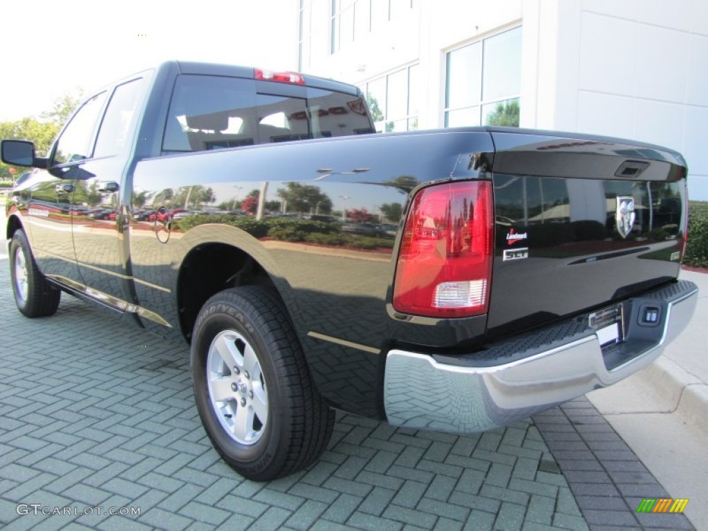 2011 Ram 1500 SLT Quad Cab - Brilliant Black Crystal Pearl / Dark Slate Gray/Medium Graystone photo #3