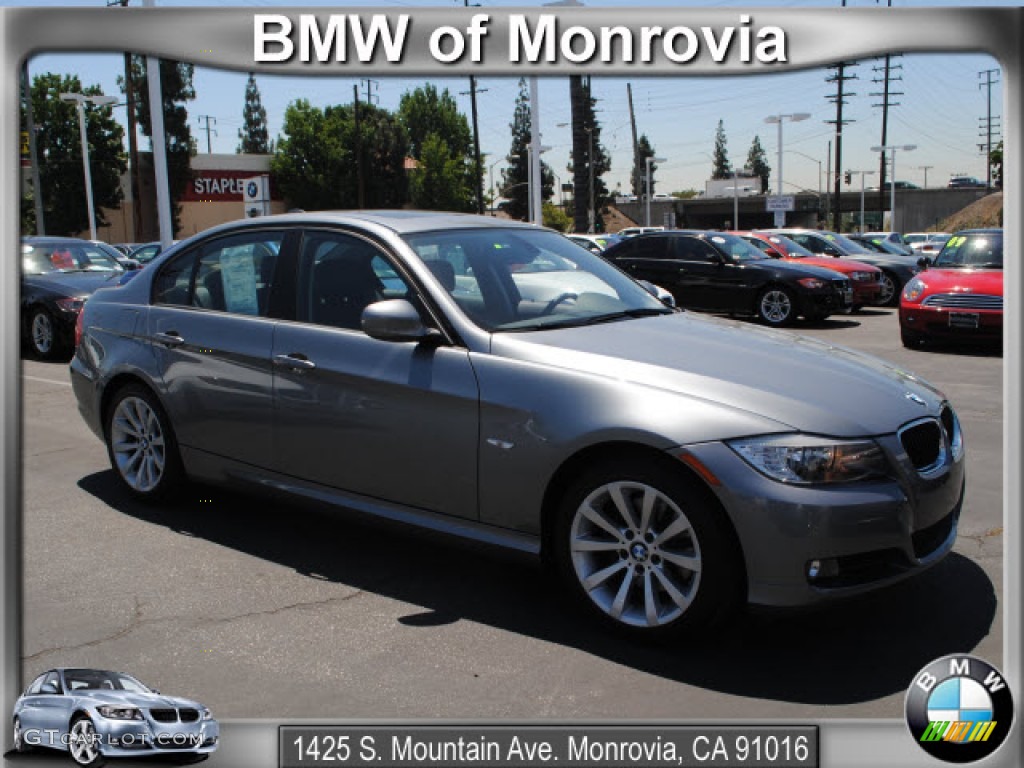 2010 3 Series 328i Sedan - Space Gray Metallic / Black photo #1