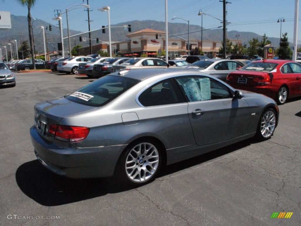 2008 3 Series 328i Coupe - Space Grey Metallic / Black photo #8