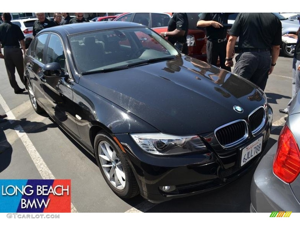 2010 3 Series 328i Sedan - Jet Black / Black photo #1