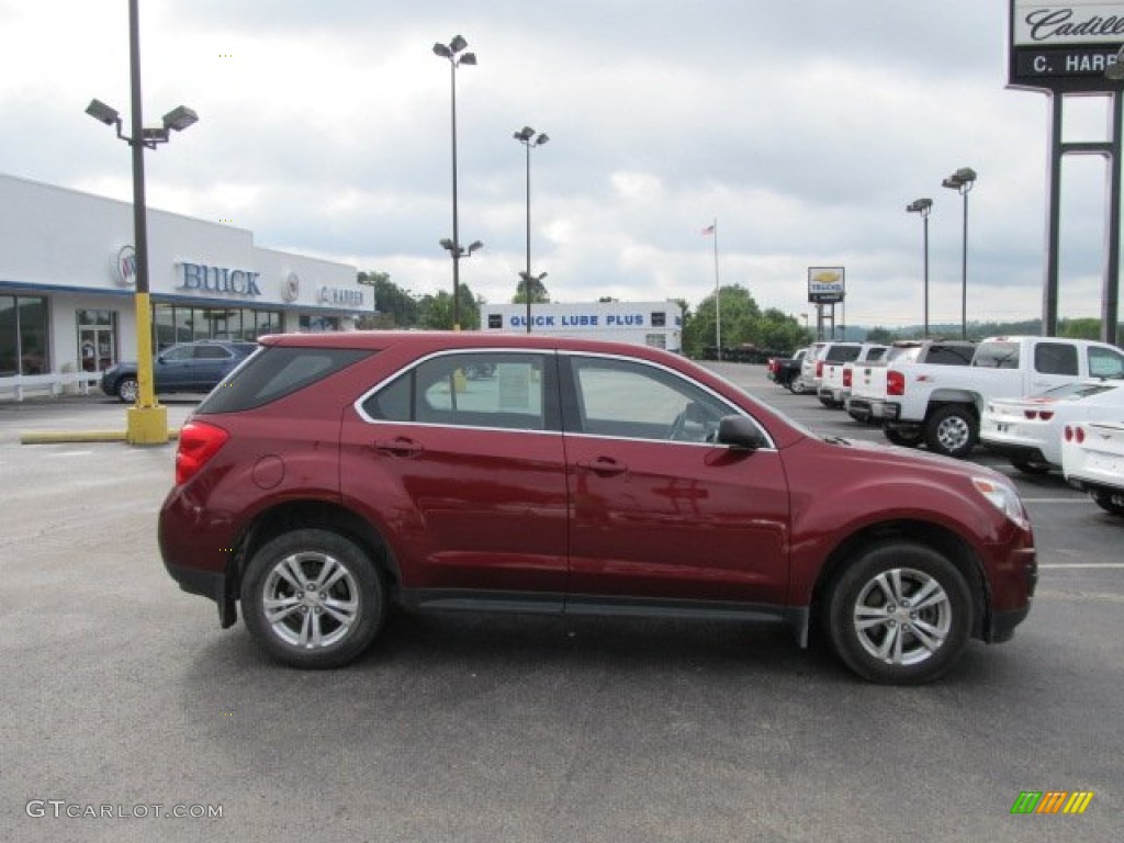 2010 Equinox LS AWD - Cardinal Red Metallic / Jet Black/Light Titanium photo #2