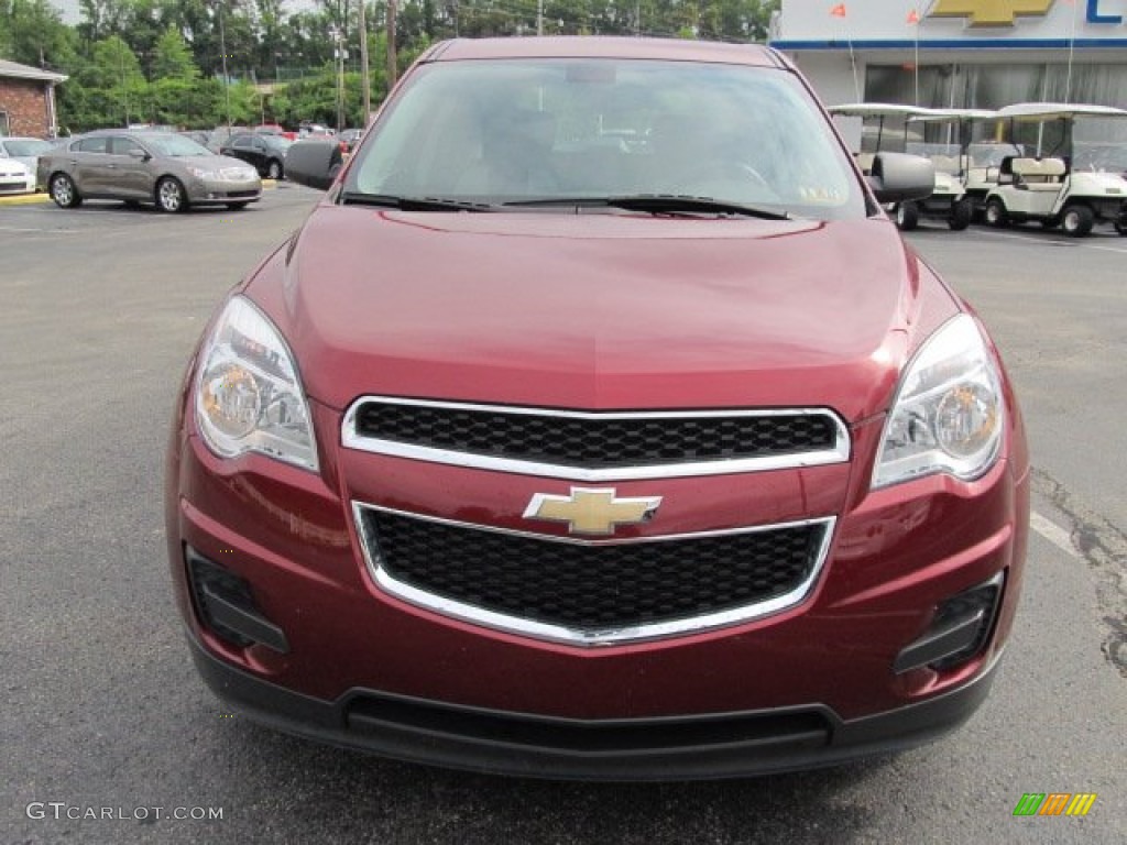 2010 Equinox LS AWD - Cardinal Red Metallic / Jet Black/Light Titanium photo #3