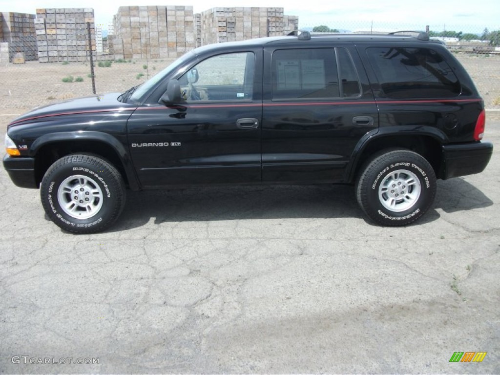 2001 Durango SLT 4x4 - Black / Sandstone photo #3