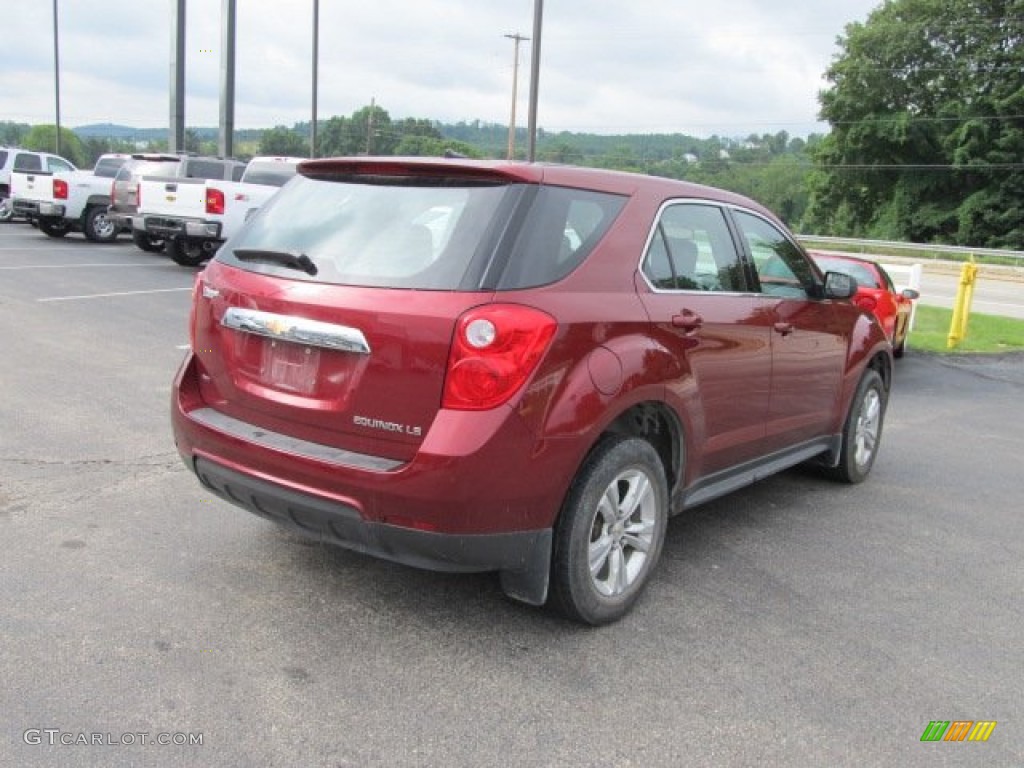 2010 Equinox LS AWD - Cardinal Red Metallic / Jet Black/Light Titanium photo #8