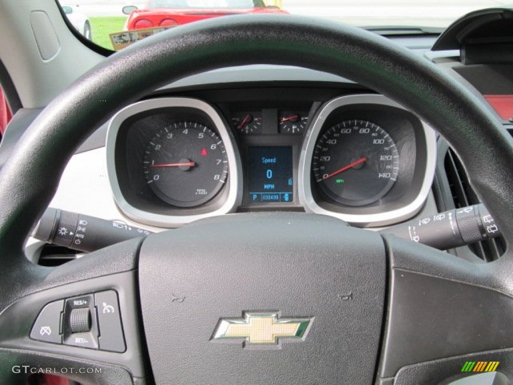 2010 Equinox LS AWD - Cardinal Red Metallic / Jet Black/Light Titanium photo #17