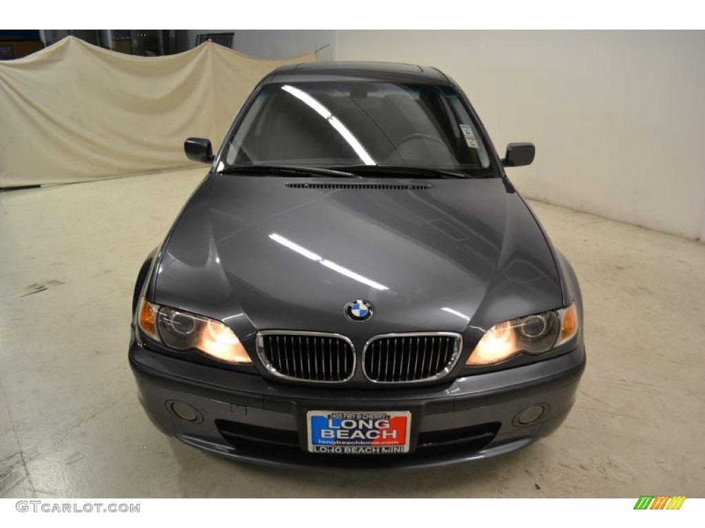 2003 3 Series 330i Sedan - Steel Grey Metallic / Black photo #4