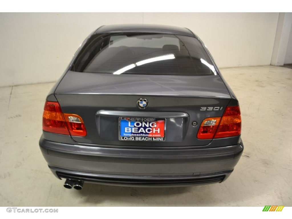 2003 3 Series 330i Sedan - Steel Grey Metallic / Black photo #6