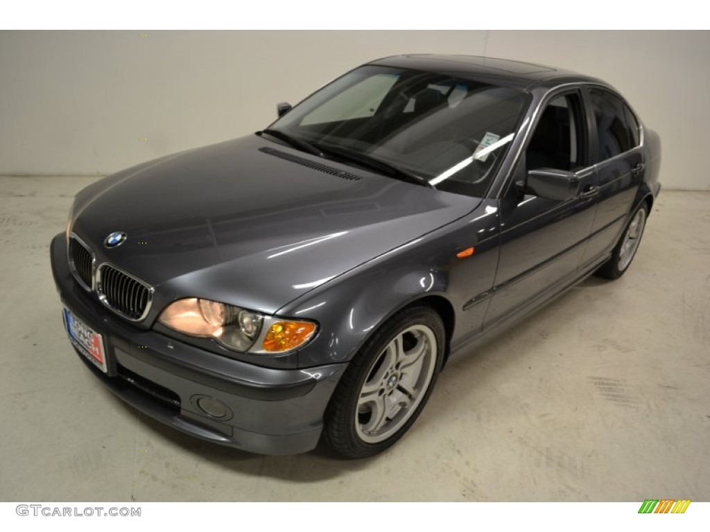 2003 3 Series 330i Sedan - Steel Grey Metallic / Black photo #7