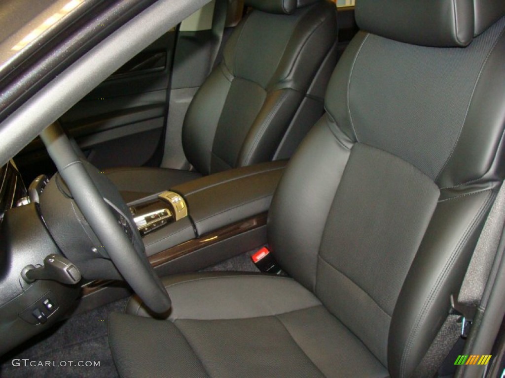 2011 7 Series 750i xDrive Sedan - Dark Graphite Metallic / Black photo #11