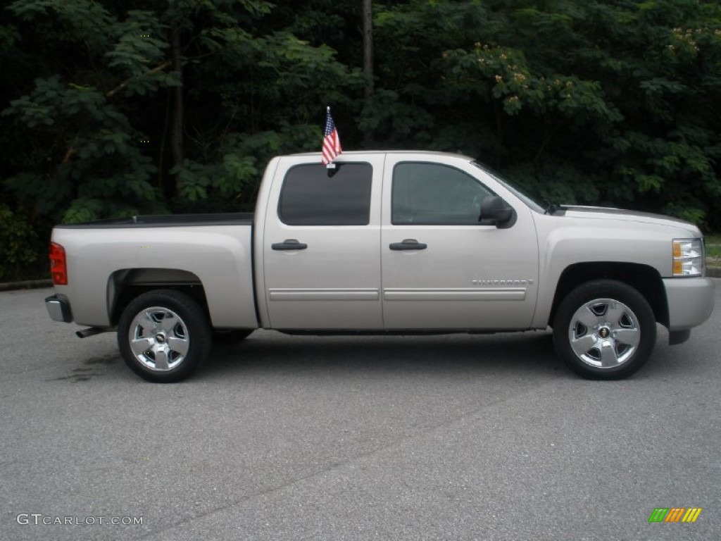 Silver Birch Metallic 2009 Chevrolet Silverado 1500 LT Crew Cab Exterior Photo #51923297